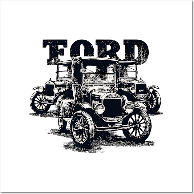 Ford Model T Wall Art by Vehicles-Art